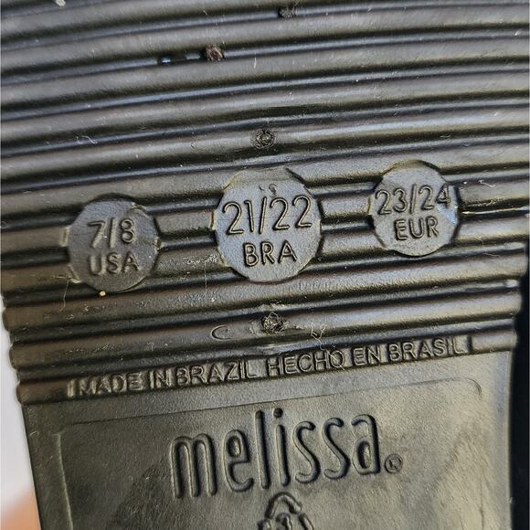 Mini Melissa Toddler Black Bow Rain Boots - Picture 9 of 11